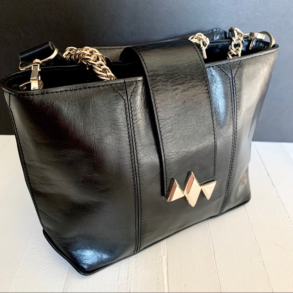 Designer Marissa Webb Avalon black leather bag
